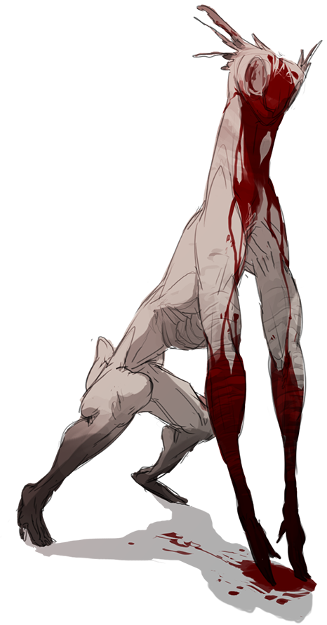 Bloodied creature